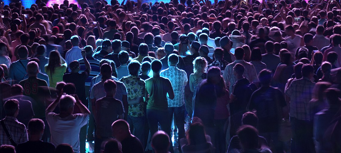 crowd at concert