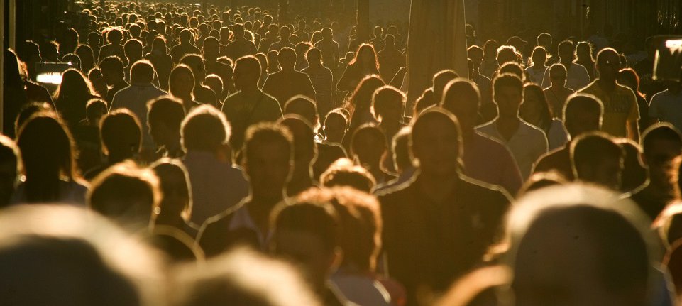 crowded street