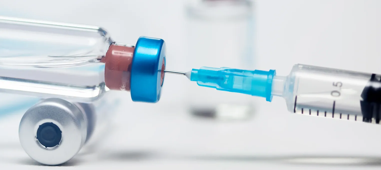 Peptide syringe and ampule