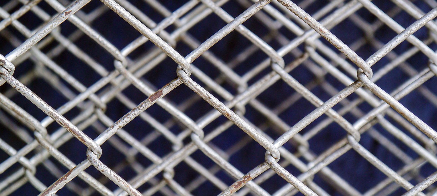 Overlapping chain link fences